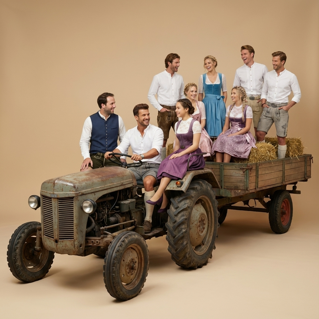 Traktor Dirndl LEderhose