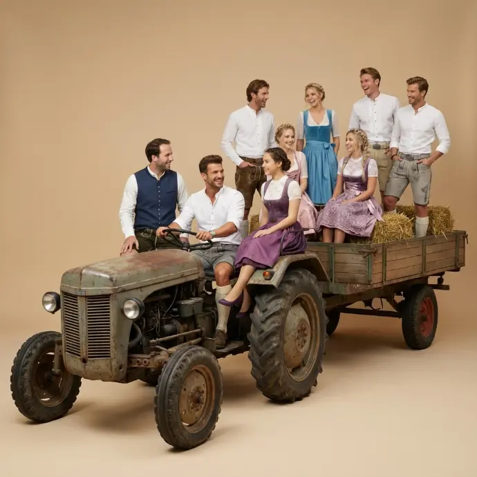 Traktor Dirndl LEderhose